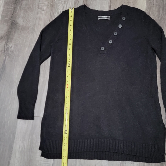 Anthropologie Black V-Neck Sweater - Picture 5 of 10
